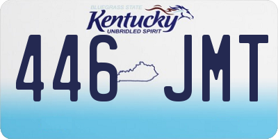 KY license plate 446JMT