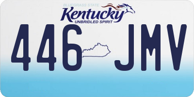 KY license plate 446JMV