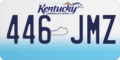 KY license plate 446JMZ