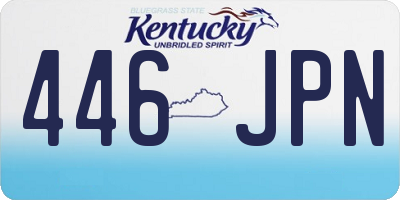 KY license plate 446JPN