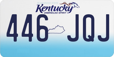KY license plate 446JQJ