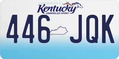 KY license plate 446JQK