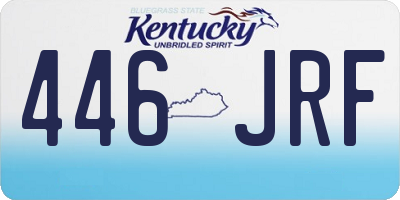 KY license plate 446JRF