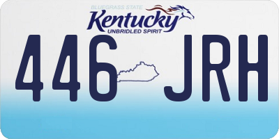 KY license plate 446JRH