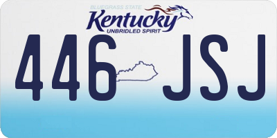 KY license plate 446JSJ