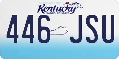 KY license plate 446JSU