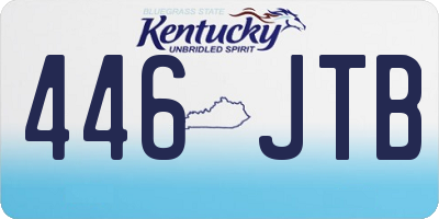 KY license plate 446JTB