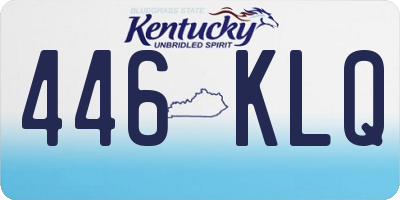 KY license plate 446KLQ