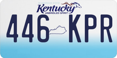 KY license plate 446KPR