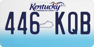 KY license plate 446KQB