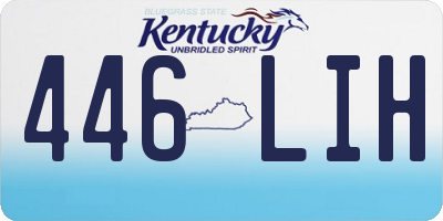 KY license plate 446LIH