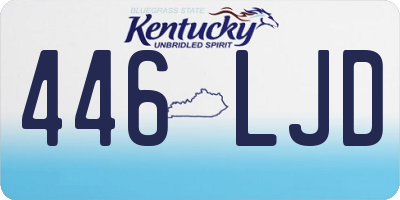 KY license plate 446LJD