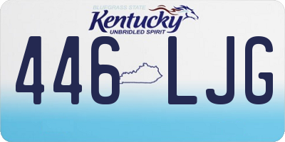 KY license plate 446LJG