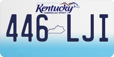 KY license plate 446LJI