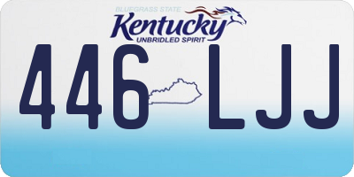 KY license plate 446LJJ