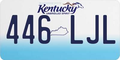 KY license plate 446LJL