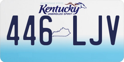 KY license plate 446LJV