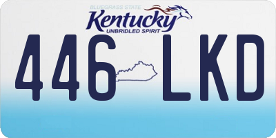 KY license plate 446LKD