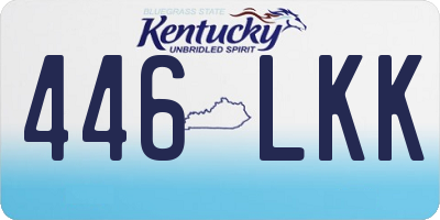 KY license plate 446LKK