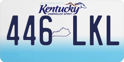 KY license plate 446LKL