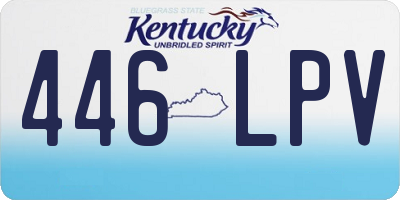 KY license plate 446LPV