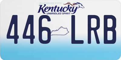 KY license plate 446LRB