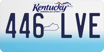 KY license plate 446LVE