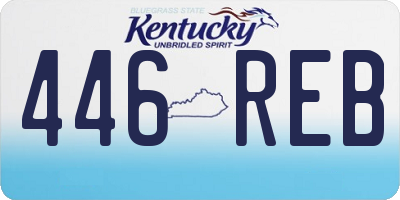 KY license plate 446REB