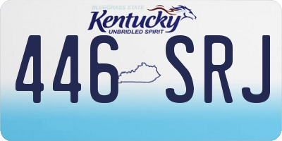 KY license plate 446SRJ