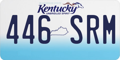 KY license plate 446SRM