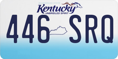 KY license plate 446SRQ
