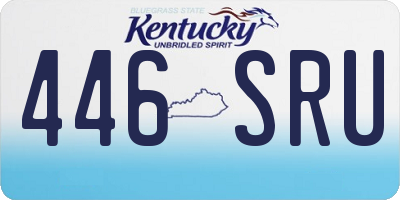 KY license plate 446SRU