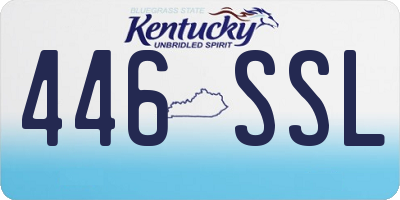 KY license plate 446SSL