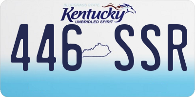 KY license plate 446SSR