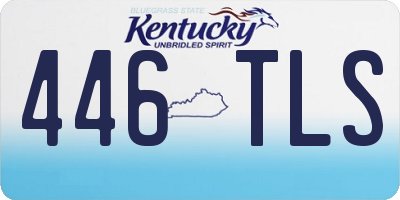 KY license plate 446TLS