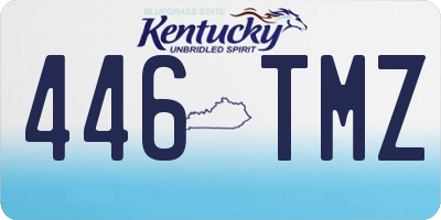 KY license plate 446TMZ