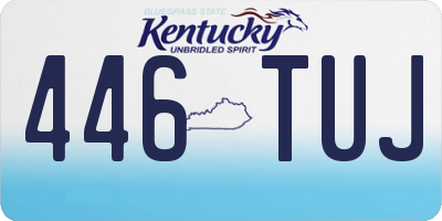 KY license plate 446TUJ
