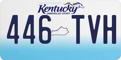 KY license plate 446TVH