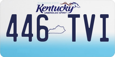 KY license plate 446TVI