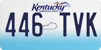 KY license plate 446TVK