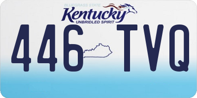 KY license plate 446TVQ