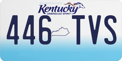 KY license plate 446TVS