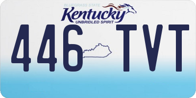 KY license plate 446TVT