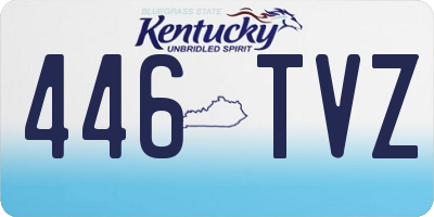 KY license plate 446TVZ