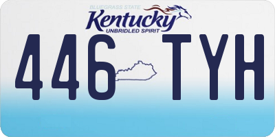 KY license plate 446TYH