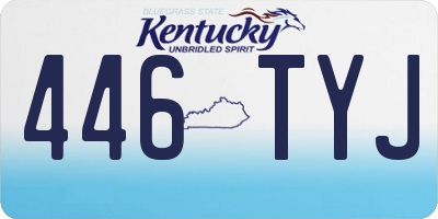 KY license plate 446TYJ