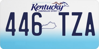 KY license plate 446TZA