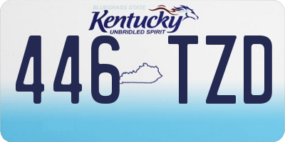 KY license plate 446TZD