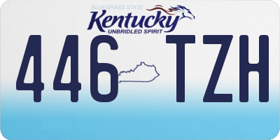 KY license plate 446TZH