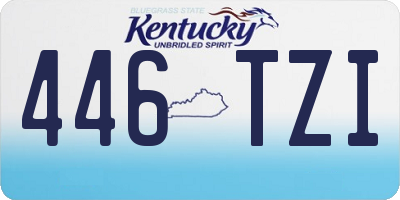 KY license plate 446TZI